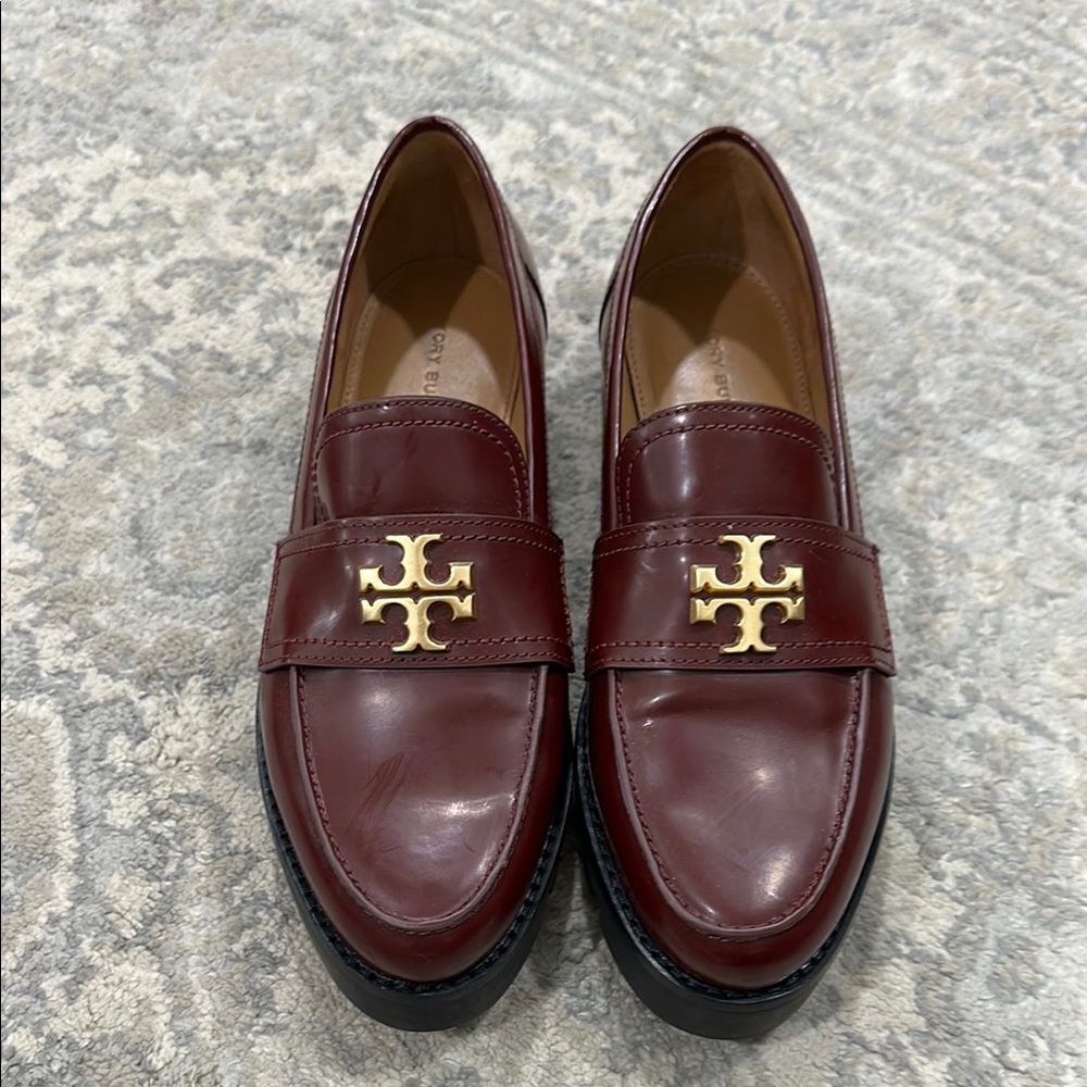 Tory Burch Burgundy Loafers